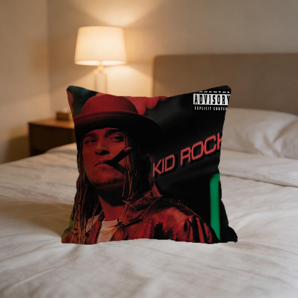 Kid Rock Singer Cushion Cover For Pillow Printing Sofa Decoration Home Car Room Coffee Shop Office Nordic Simplicity