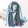 Summer Ventilate 85*180cm Luxury Ladies Soft Women Viscose Scarf Female Cotton Linen Feeling Shawl Tassel Muslim Hijab