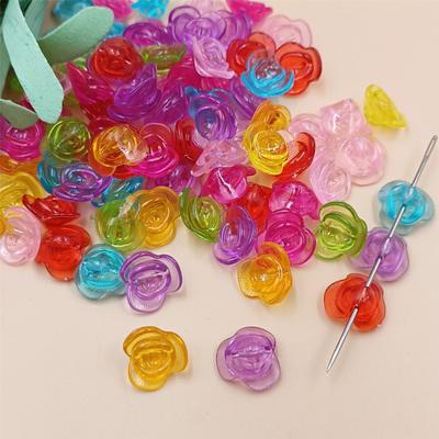 150 Stück Bonbonfarbe Handgeperlt DIY Gemischte Farben Gefertigt für Schmuckherstellung Blume Herz Muschel Bonbonperlen Mit Loch Anhänger Lose Perlen Zubehör