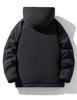 Men's Winter White Duck Down Jacket - Trendy, Loose Fit, Multi-Pocket Workwear Style
