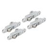 4Pcs Wheel Roller Pulley with Slot Stainless Steel Sliding Door Window Double Roller Pulley 16mm