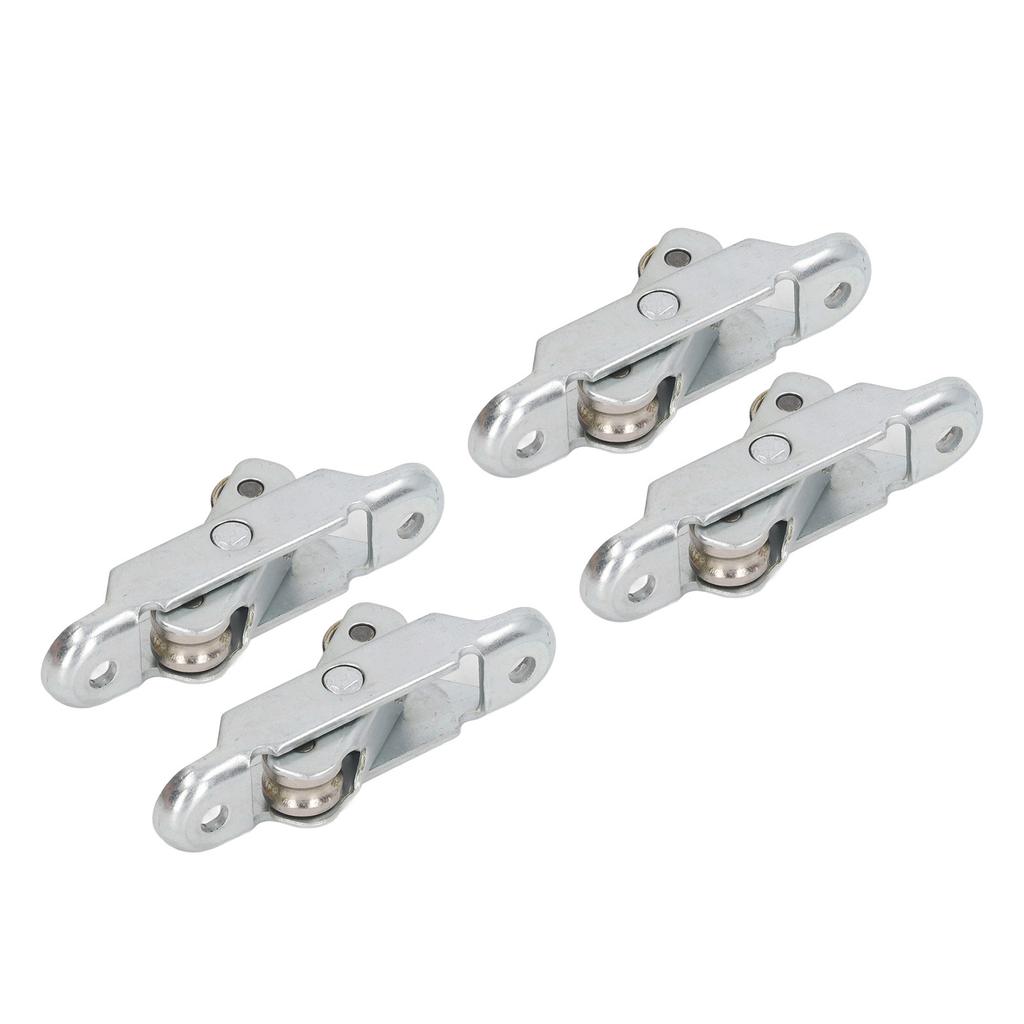 4Pcs Wheel Roller Pulley with Slot Stainless Steel Sliding Door Window Double Roller Pulley 16mm