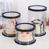 Changbaosen Transparent Round Cake Box with Black Base