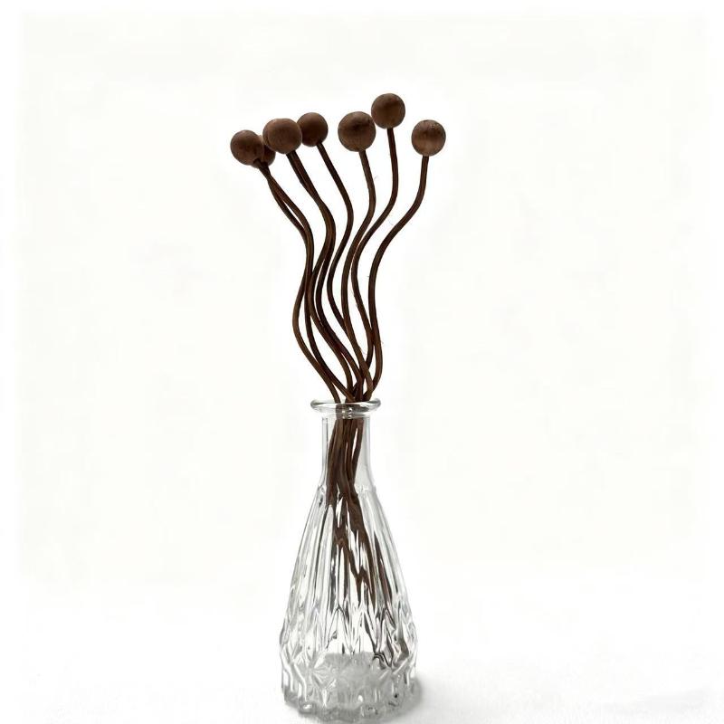 Wooden Bead Wave Shaped Rattan Reed Diffuser Sticks Replacement Refill For Home Fragrance Aromatherapy Office Home Decor
