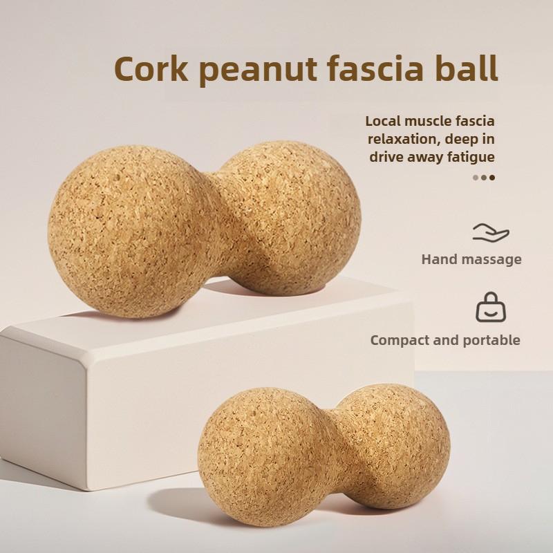 Cork Peanut Massage Ball Pilates Yoga Plantar Fasciitistherapy Ball Back muscleRelax Muscles Tension Release Therapy