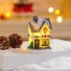 Christmas micro landscape mini luminous small house tabletop ornament Christmas tree ornament children's small gift