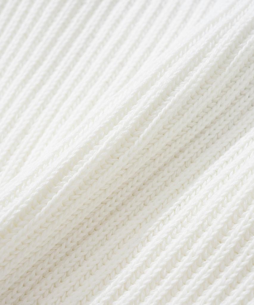 KNITTED Vintage Palm Tree Minimalist Round Knit Ivory