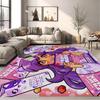 Cute Aphmau with Wings Long Rugs Cheaper Anti-slip Modern Living Room Balcony Printed Bedside Area Rugs