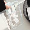 Sweet Cartoon Puppy IPhone 16promax Apple 15 Mobile Phone Case Suitable for 14 Korean 13 Transparent 11 Silicone