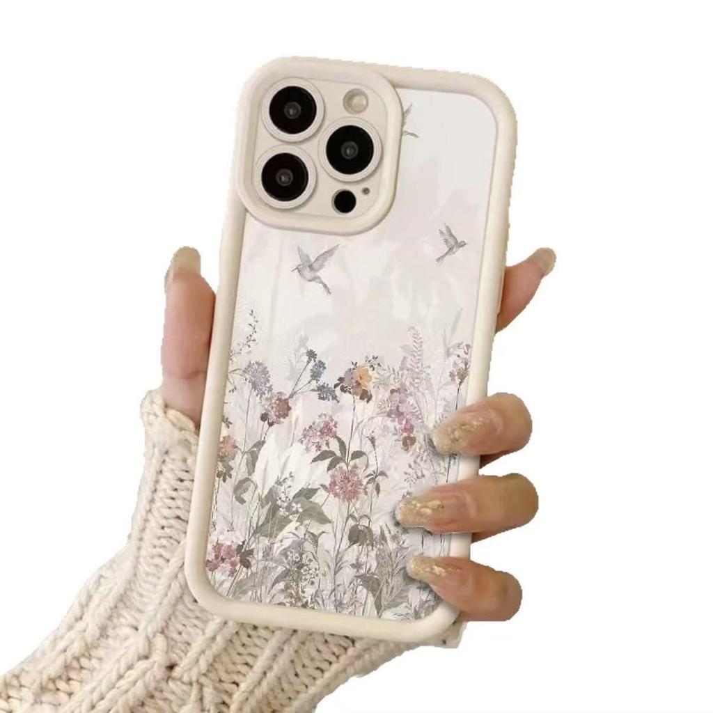 White Floral iPhone Case for iPhone 13/14/15 Pro/16 Pro Max/17