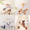 Felt Animal Crib Mobile Hanging Ornament, Baby Crib Stroller Hanging Toy, Hand-Eye Coordination Crib Bell