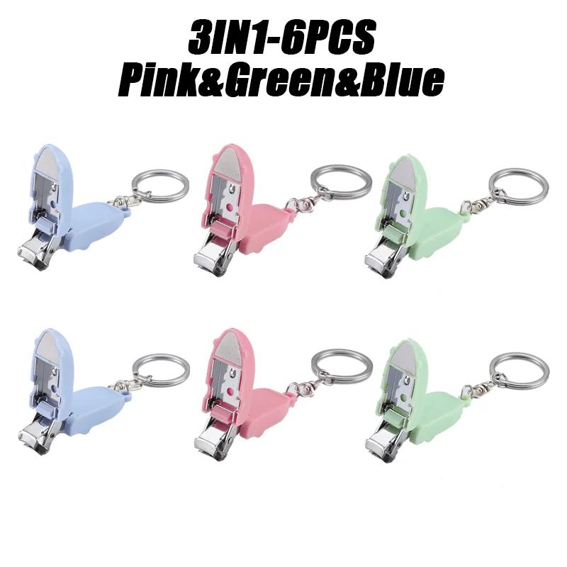 Portable Nail Clippers Mini Keychain Stainless Steel Nail Clippers Anti Splash Folding Nail Clippers Mini Carry on Nail Clippers