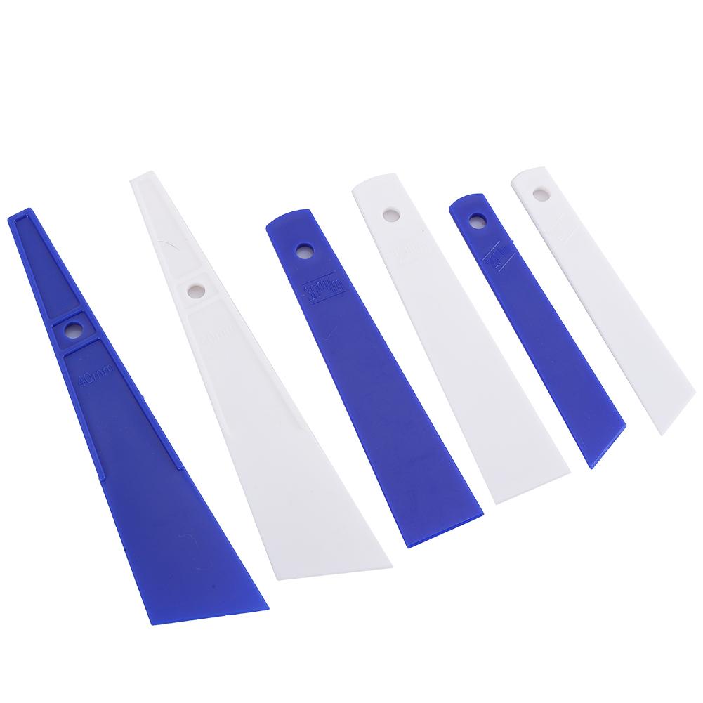 6Pcs Plastic Glue Tool Smear Glue Scraper Leather Craft Tools Hand Made Sewing Accessories