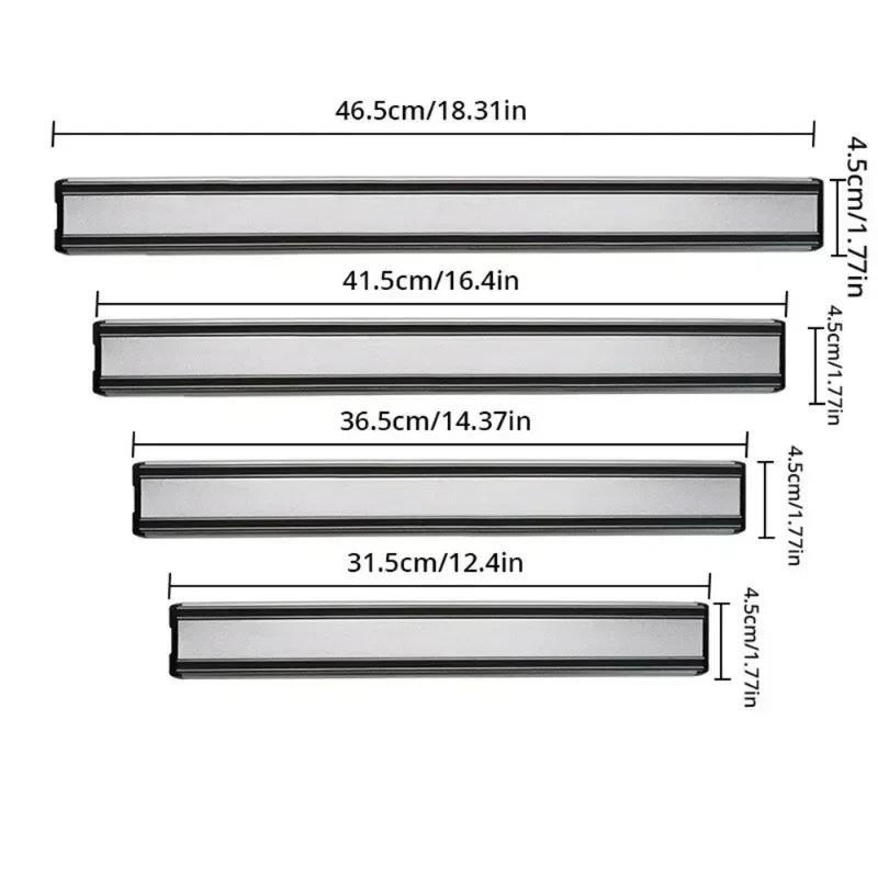 Magnetic Knife Strips Multi-function Magnetic Knife Holder Knife Rack Knife Strip Kitchen Utensil Holder  Punch-free Tool Holder