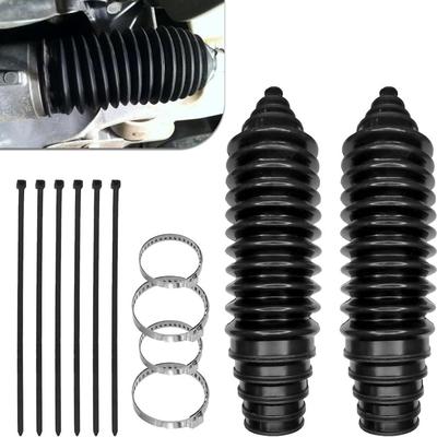2pcs Dustproof Car Steering Boot Universal Tie Rod Boot Kit  Mechanical Components