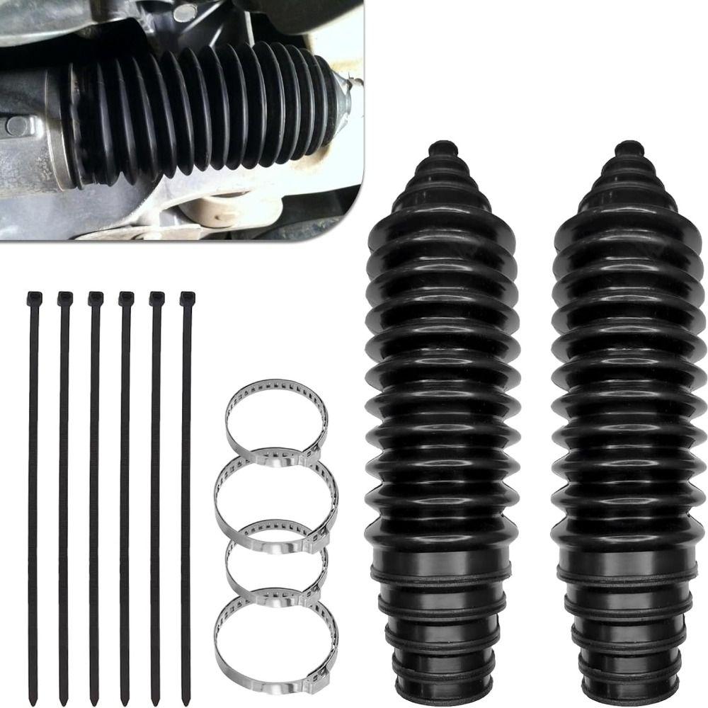 2pcs Dustproof Car Steering Boot Universal Steering Boot Gaiter Drive Shaft Boot Car Accessories