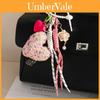 Fashion Cloth Girl Heart Bow Woven Rope Highend Bag Charm For Spring 2025