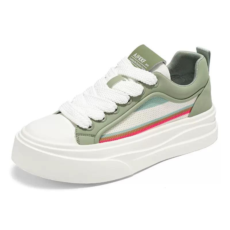 2025 Summer New Men's Low-top Board Shoes Platform-soled Student Sports and Leisure Shoes Daily Simple Wind Fresh Board Shoes