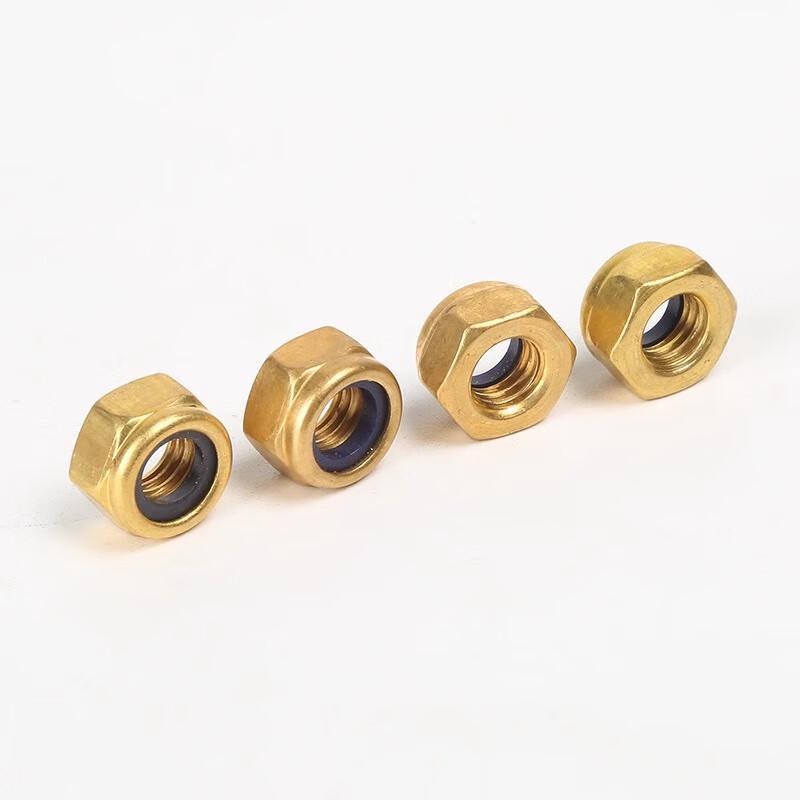 Brass Nickel-Plated Self-Locking Nuts