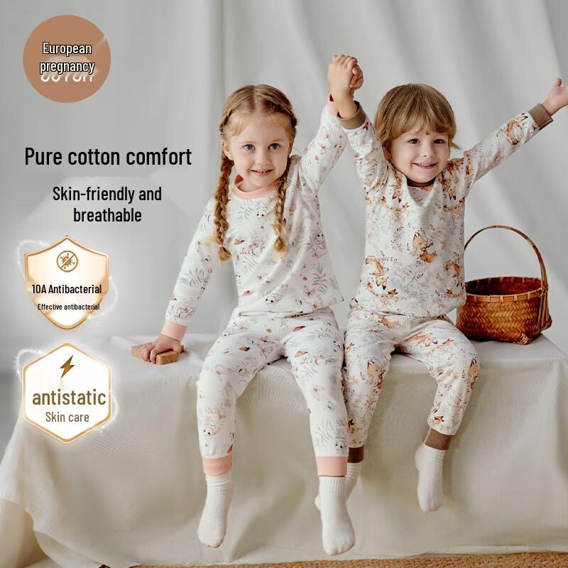 

OUYUN Kids Thermal Pajama & Loungewear Set 100