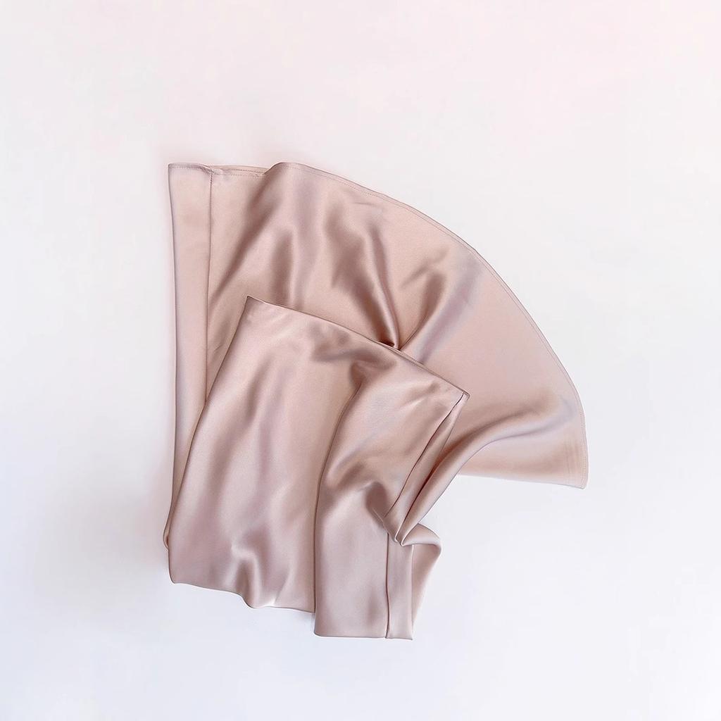 Satin High Waisted Maxi Skirts for Women Hidden Elasticized Waistband A Line Long Skirt Women's Spring Summer Silk Cocktail Flowy A-Line Long Skirts