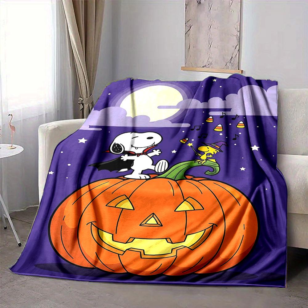 1Pc Snoopy Halloween Mummy Night Blanket Soft And Comfortable Casual Warm Camping Travel Christmas Halloween Gift M91796