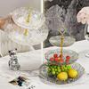 Elegant Minimalist Three-Tier Fruit and Snack Plate for Home or Restaurant