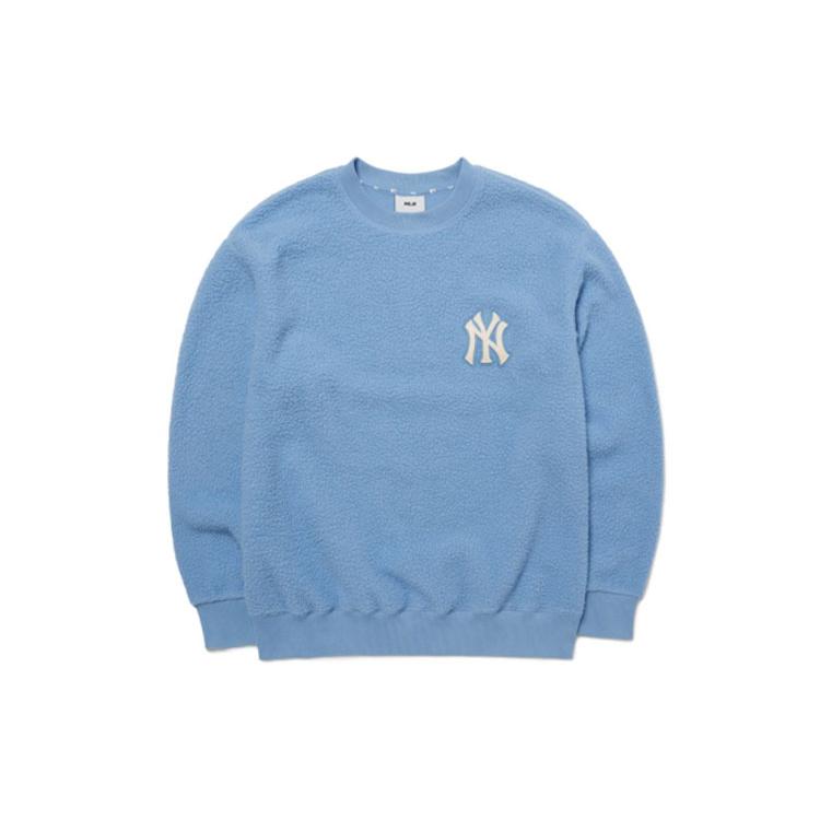 New MLB Base Logo Sweatshirts Unisex Blue 3AMTF5116-50BLL