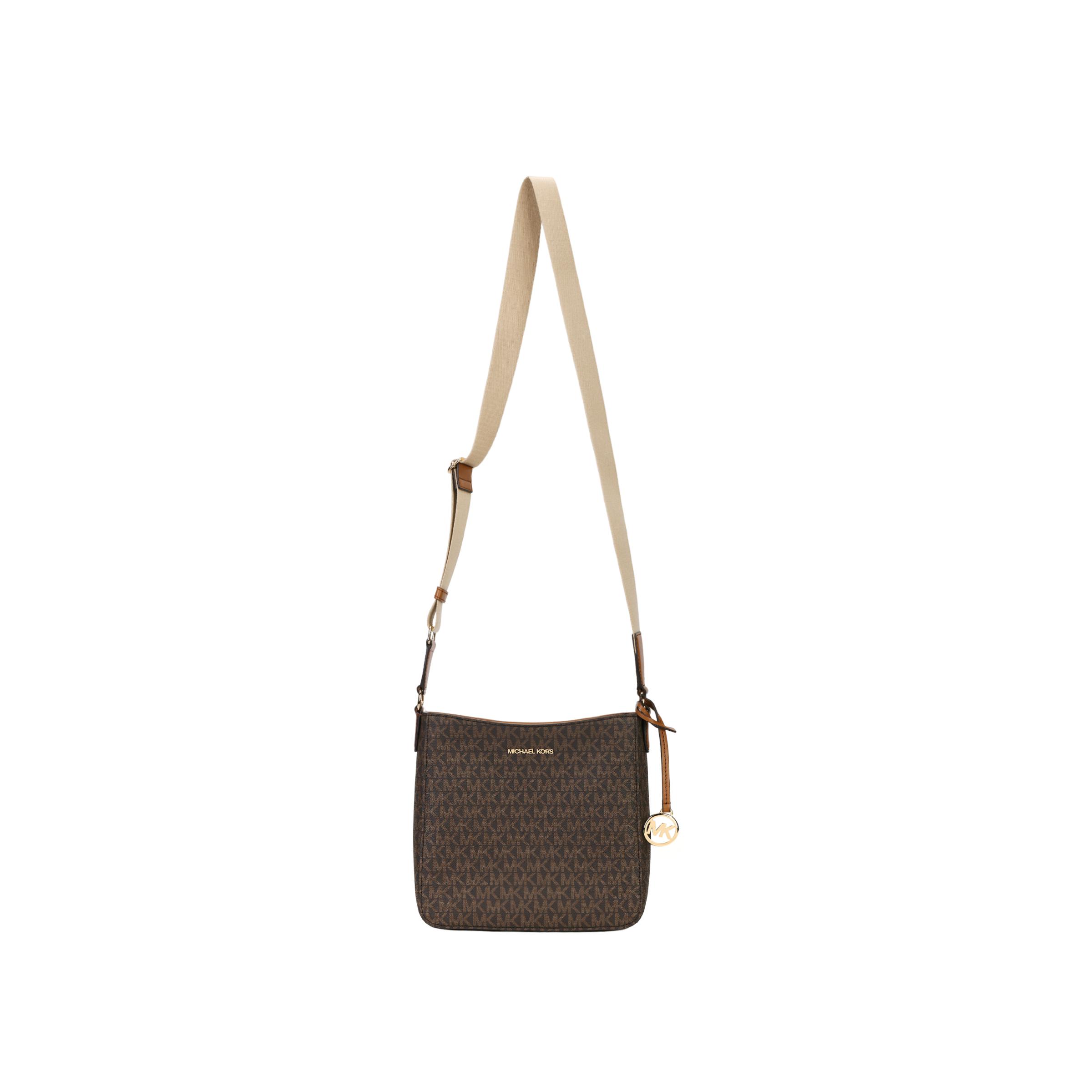 

Michael Kors Jet Set Travel MK Monogram Versatile Simple Faux Leather Crossbody Bag Small Women bags 35S4GTVC5B-200 Basic Set (Bag+Dust Bag)