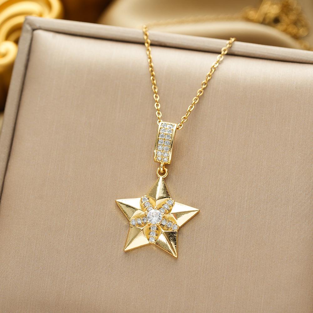 Titanium Steel Non-fading Necklace - European & American Style, Light Luxury, Versatile Korean Fashion, Perfect for Women and Girlfriend Gifts.