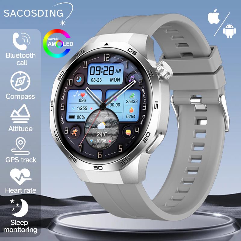 2026 New Watch 5 Global Version GPS Smartwatch Men Women HD AMOLED Display Heart Rate Bluetooth Call Waterproof Sport Smart Watch