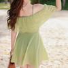 2025 Women's Conservative Solid Color Mori Girl One-Piece Suspender Swimsuit - Gentle Fairy Style for Summer