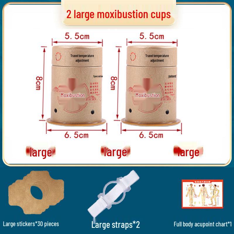 Portable Adjustable Temperature Moxa Moxibustion Tube and Jar Set