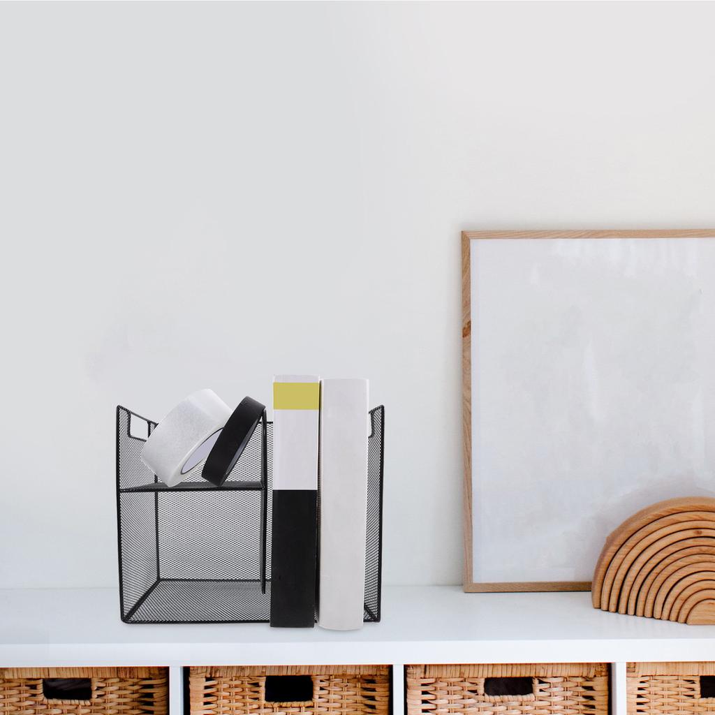 Ordnerhalter Aktenorganizer Multifunktionales Schreibtischregal für Homeoffice Arbeitsplatzaufbewahrung Effizientes Papier Magazin Buchständer