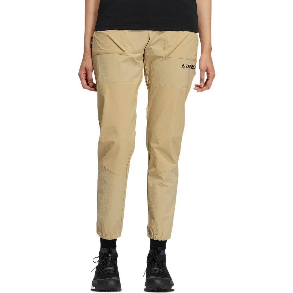 Adidas Knitted Sweatpants Women's Light Umber Moderate Slim Fit Pants HN1986