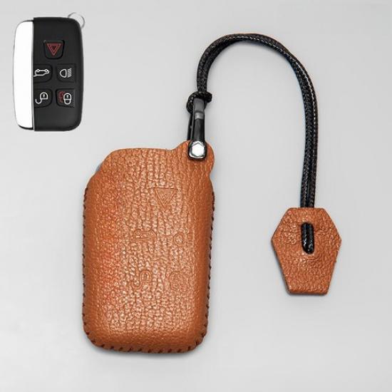 Genuine Leather Car Key Case Cover For Range Rover Evoque Land Rover Discovery 4