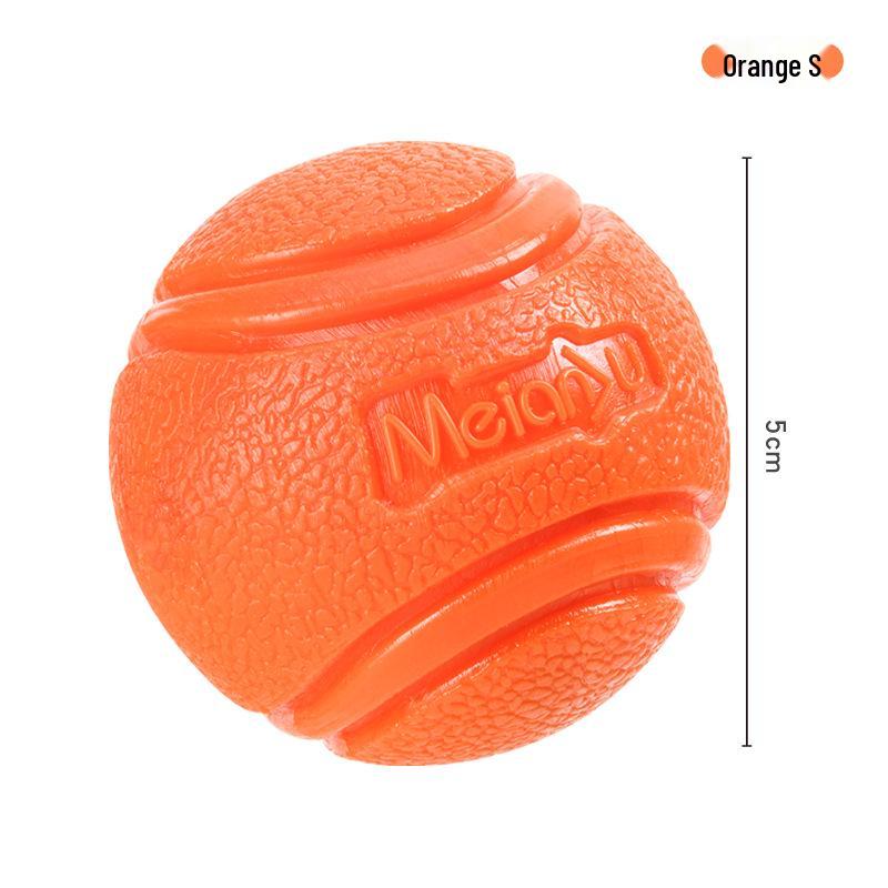Meianju Dog Chew Ball: Durable Rubber Toy for Fetching and Biting