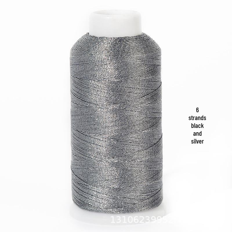 Multi-Strand Gold & Silver Weaving Thread for Colored Bracelets