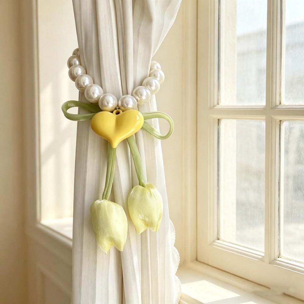 Adjustable Tulip Gauze Curtain Tie Beautifully Heart Curtain Binding Curtain Tiebacks Living Room