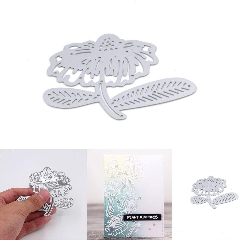 karte machen blume stanzformen schablone papier geprägten handwerk scrapbooking
