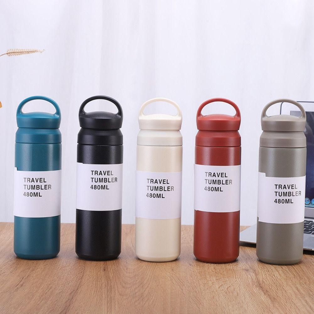 Keeps Cold and Heat Frosted Thermos Tea Cup Stainless Steel Insulated Water Bottle  Coffee Tea
