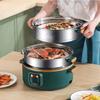Multifunctional Electric Three-Layer Steamer and Hot Pot with Automatic Power-Off and Timer