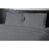Drap plat - HOME LINGE PASSION - Microfibre 82 g - 180 x 290 cm - 1 personne - Anthracite