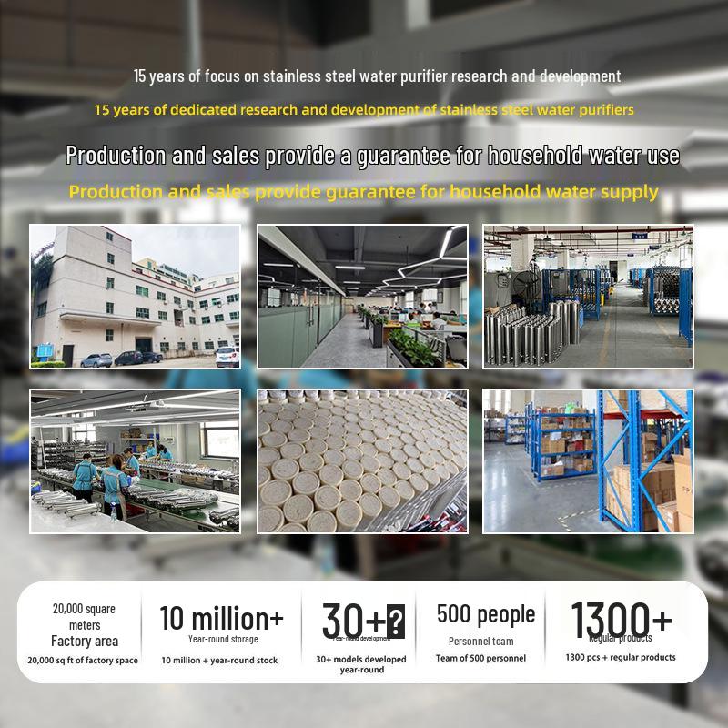 Five-Stage Ultrafiltration Kitchen Tap Water Purifier with Stainless Steel Pre-Filter.