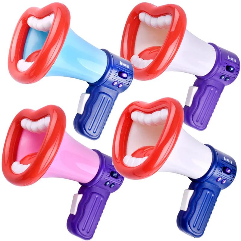 Kids Party Game Big Mouth Funny Megaphone Recording Toy Voice Changer Horn Children Speaker Handheld Mic Vocal Toys Jokes Gifts