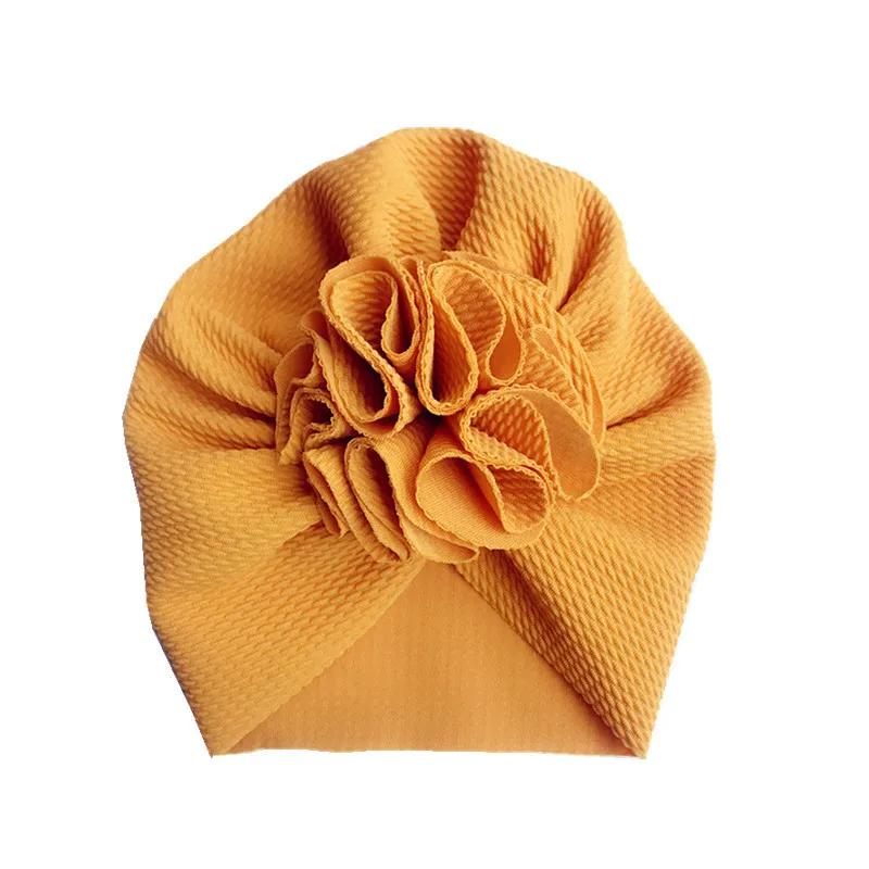 Turbante da Bambina Turbanti per Neonati Cappello Morbido con Fiori Deliziosi Cuffia Fasce per Capelli Cappello per Bambini Berretto Cappello per Fotografia Neonato