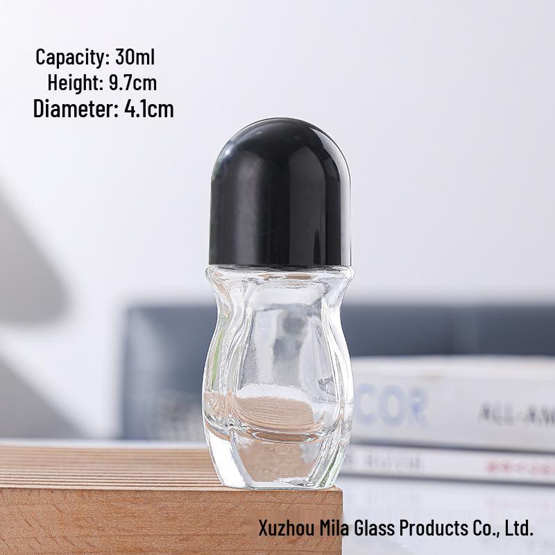50ml Frosted Glass Rollerball Bottle for Essential Oils and Serums