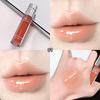 SHAQINUO Tinted Lip Serum 2.6g Deep Moisturizing Hydrating Tinted Lip Gloss Watery Glossy Mirror Finish Natural Nude Makeup