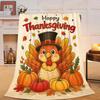 Thanksgiving Turkey Blanket Super Soft Warm Fluffy Fleece Flannel Throw Blanket Cozy Fuzzy Plush Stuff Bedding Blankets Gifts for Women Kids Boys Girl