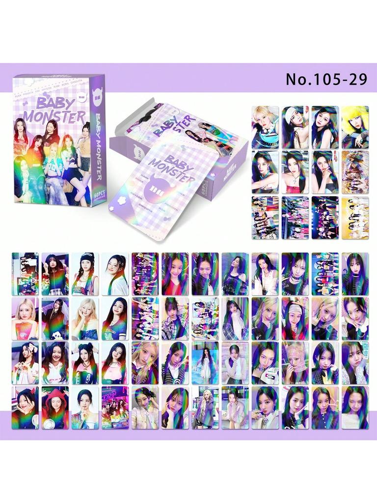 Babymoster 60lomo Karte 32 Sticker in Box HD-Fotokarte LOMO-Karte Unterstützt Peripheriegeräte Valentinstagsgeschenke Kleine Geschenke
